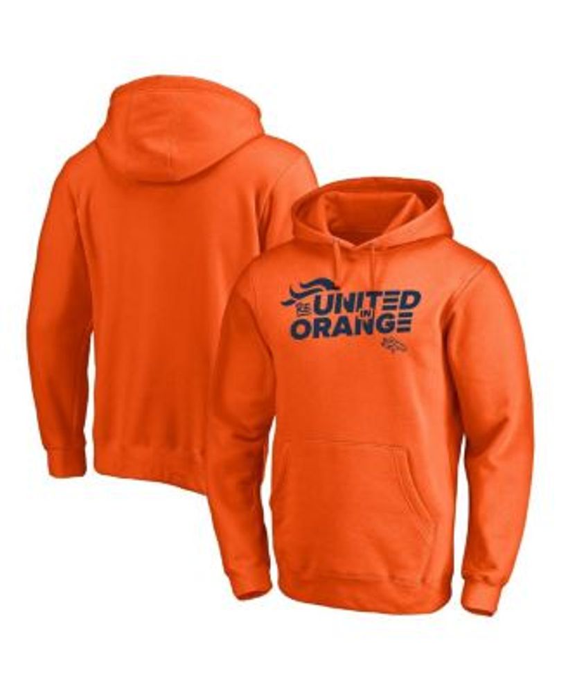 Men's Navy/Orange Denver Broncos Big & Tall Pullover Hoodie