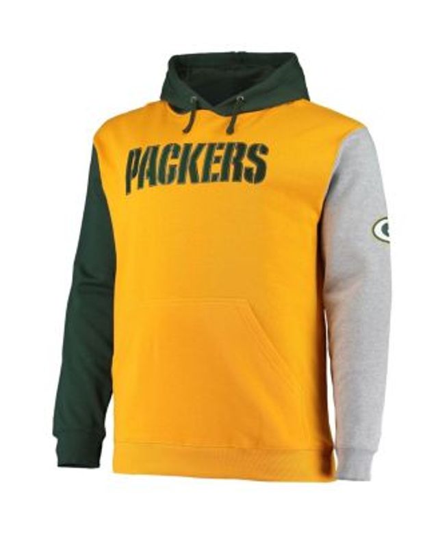 Nike Black Green Bay Packers Rflctv Chevron Pullover Hoodie for Men