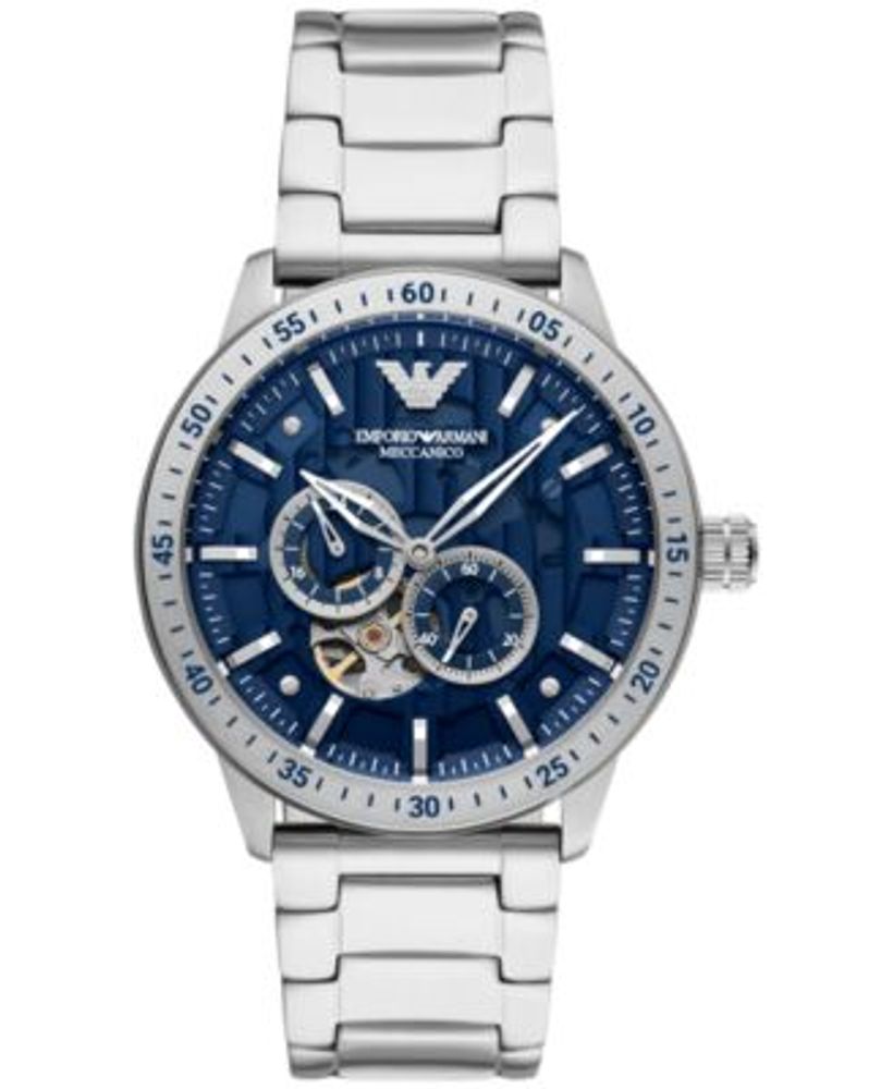 Emporio Armani Men's Automatic Stainless Steel Bracelet Watch 43mm |  Hawthorn Mall