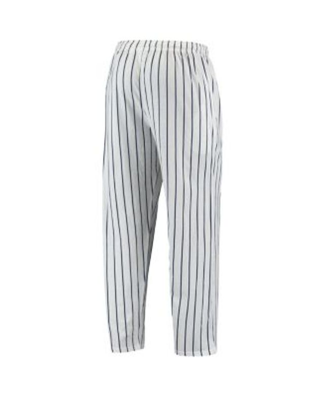 Men's Concepts Sport White/Navy Chicago White Sox Logo Vigor Pinstripe Pants Size: 4XL