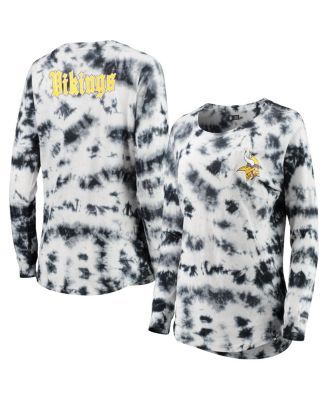 WEAR by Erin Andrews Women's WEAR by Erin Andrews Navy Dallas Cowboys Dip  Dye Long Sleeve T-Shirt