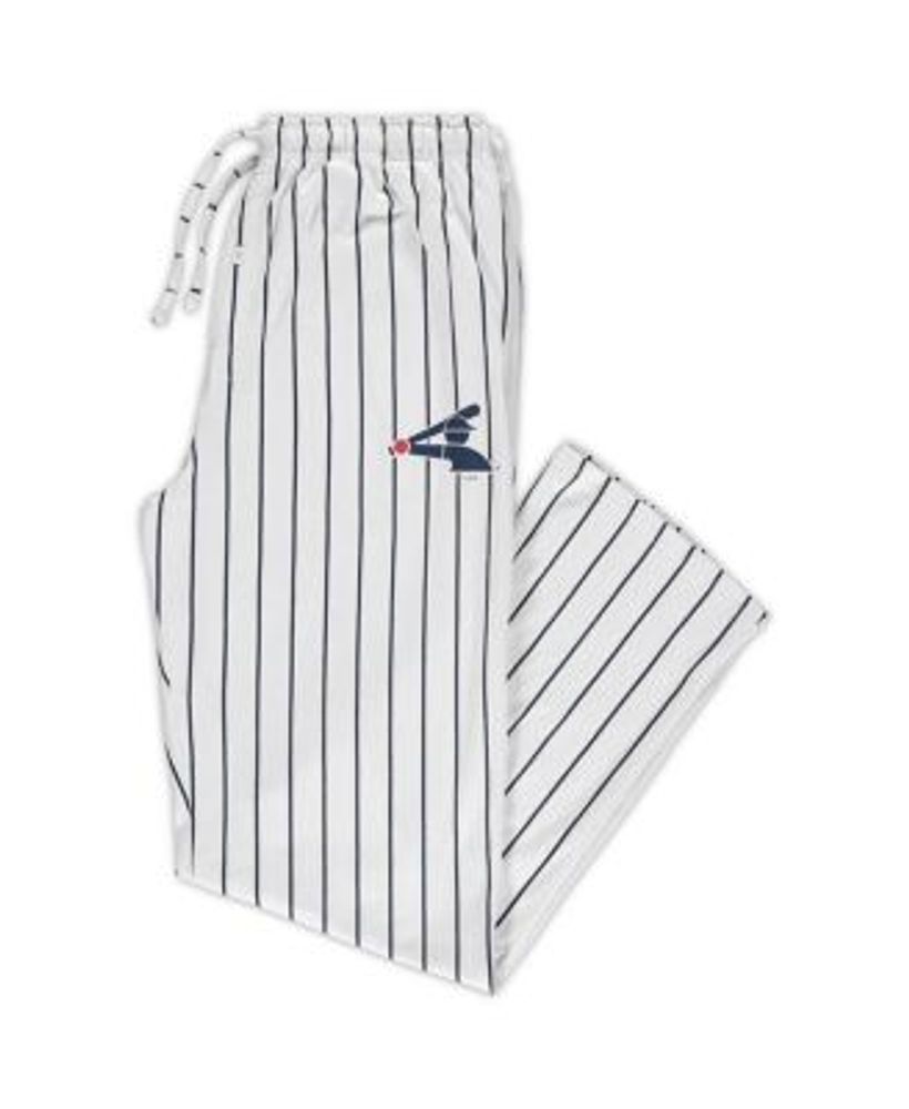 Concepts Sport Men's White, Black Chicago White Sox Big and Tall Pinstripe  Sleep Pants