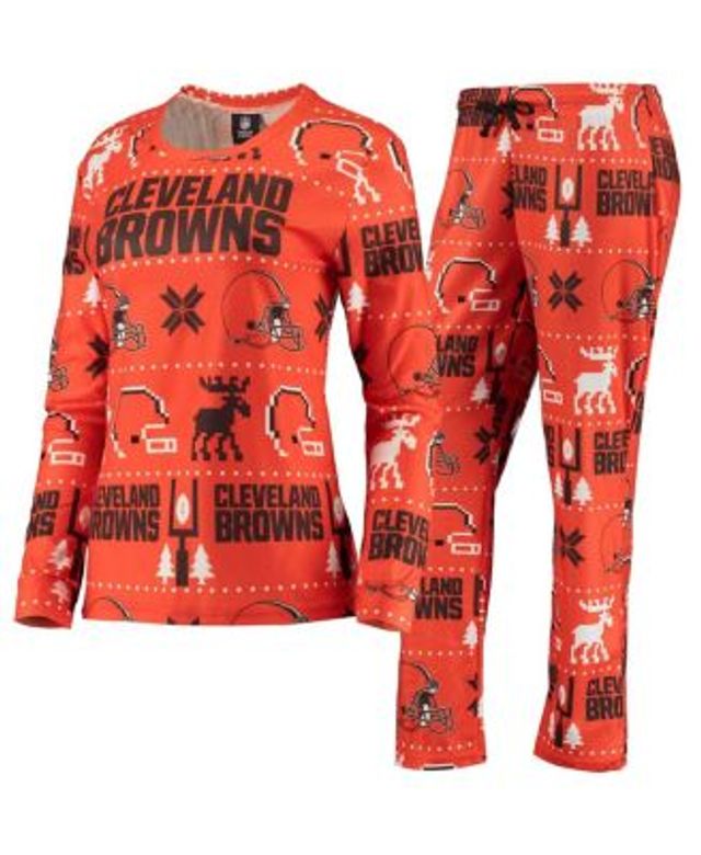 Women's FOCO Black Las Vegas Raiders Holiday Ugly Pajama Set