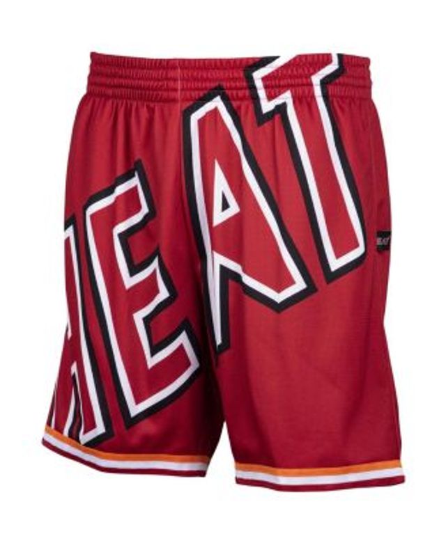 Miami Heat Mitchell & Ness Hardwood Classics Primary Logo Swingman Shorts -  Black