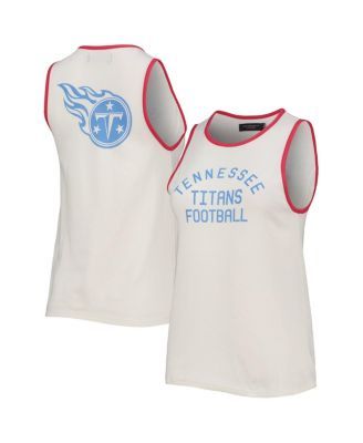 Women's Junk Food White/Orange Tampa Bay Buccaneers Throwback Pop Binding  Scoop Neck Tank Top