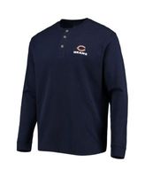 Men's Junk Food Navy Chicago Bears Heavyweight Thermal Long Sleeve T-Shirt Size: Small