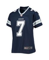 Youth Nike Dak Prescott Navy Dallas Cowboys Throwback Game Jersey