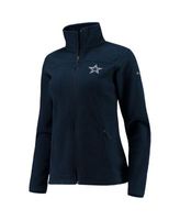 Women's Columbia Navy Dallas Cowboys Give and Go Fleece Full-Zip