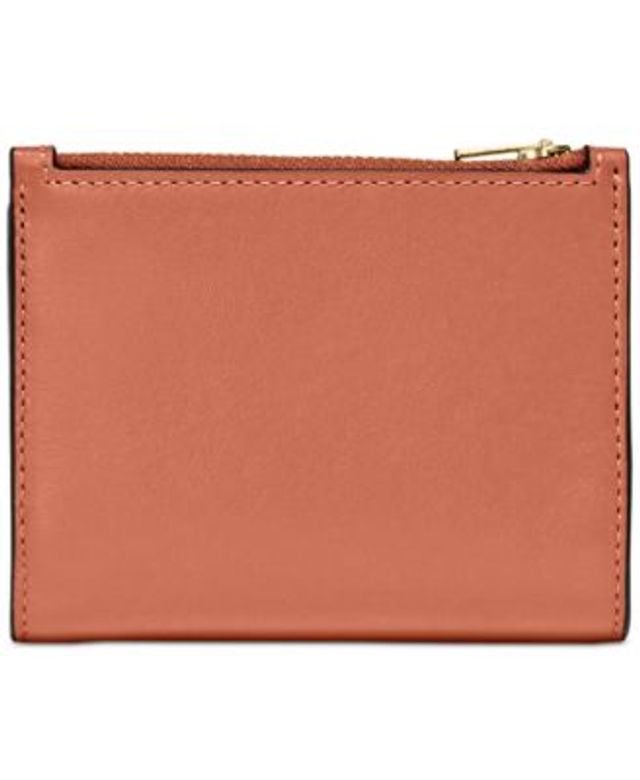 Fossil Logan Leather Small Bifold Wallet - Macy's