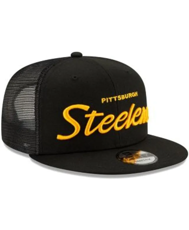 Pittsburgh Steelers Youth Mitchell & Ness Script Snapback Hat