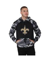 Seattle Seahawks FOCO Camo Raglan Pullover Hoodie - Black