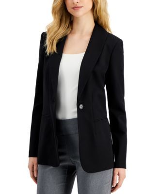 Petite Long Sleeve Collared Blazer, Created for Macy's