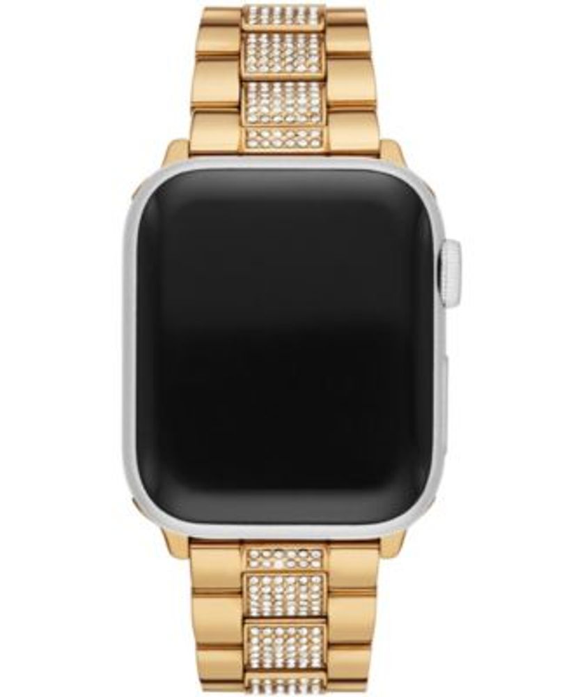 Michael Kors Gold-Tone Stainless Steel Curb Chain Band for Apple Watch 38mm  and 40mm | Connecticut Post Mall