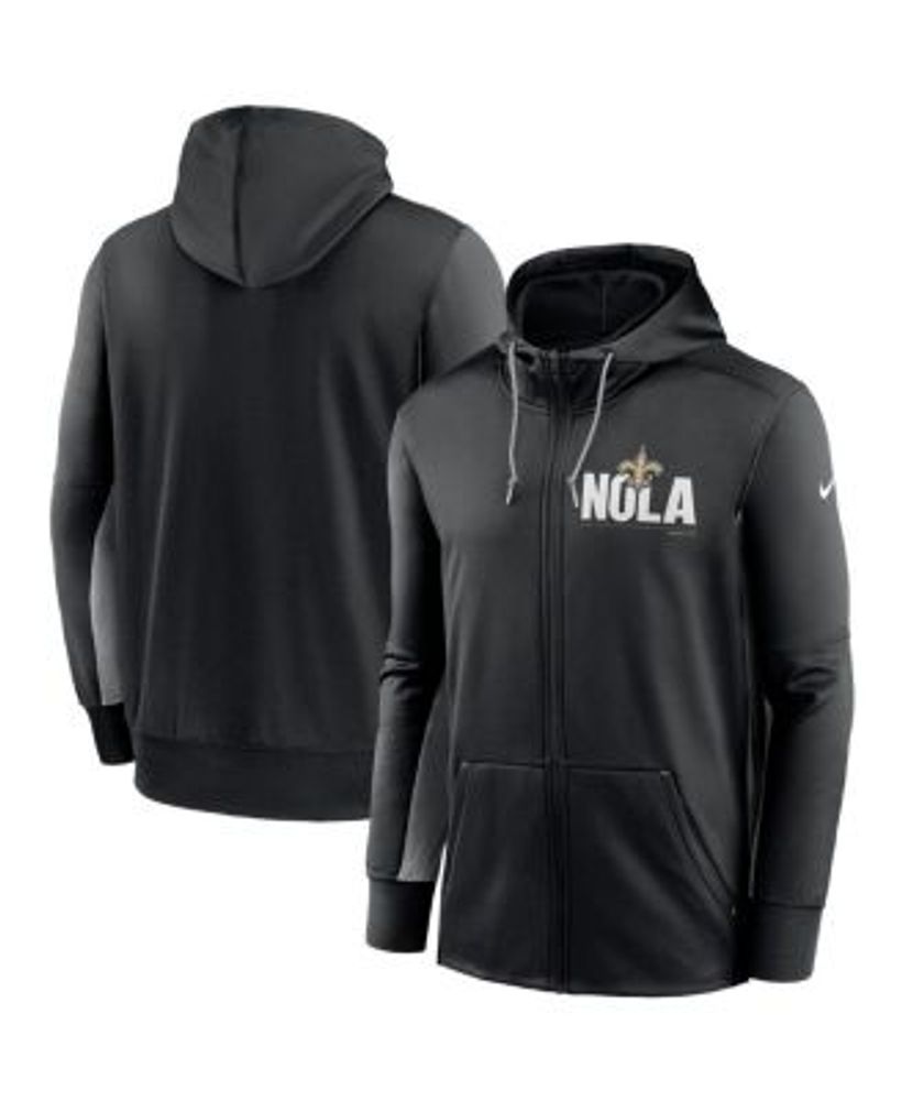 Carolina Panthers Sideline Men’s Nike Men's NFL 1/2-Zip Hooded Jacket in Black, Size: Medium | 00MI00A9D-EU6