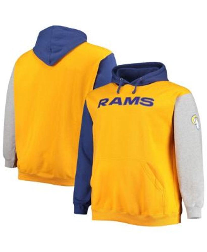 Profile Men's Royal, Gold Los Angeles Rams Big and Tall Pullover