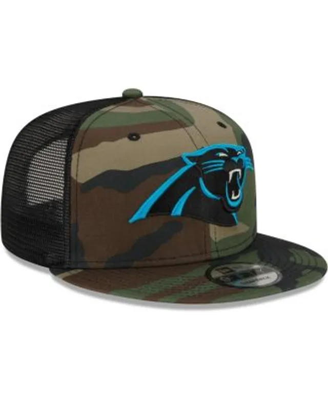 Carolina Panthers New Era Basic 9TWENTY Trucker Snapback Hat - Camo/Black