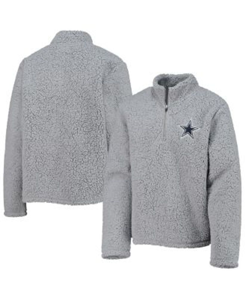 Dallas Cowboys New Era Women's Sherpa Full-Zip Jacket - Cream