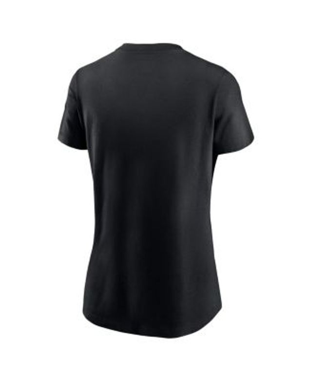 Nike Women's Logo Essential (NFL Washington Commanders) T-Shirt in Black, Size: Small | NKAF00A9E-CM4