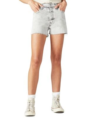 High-Rise Raw-Hem Shorts