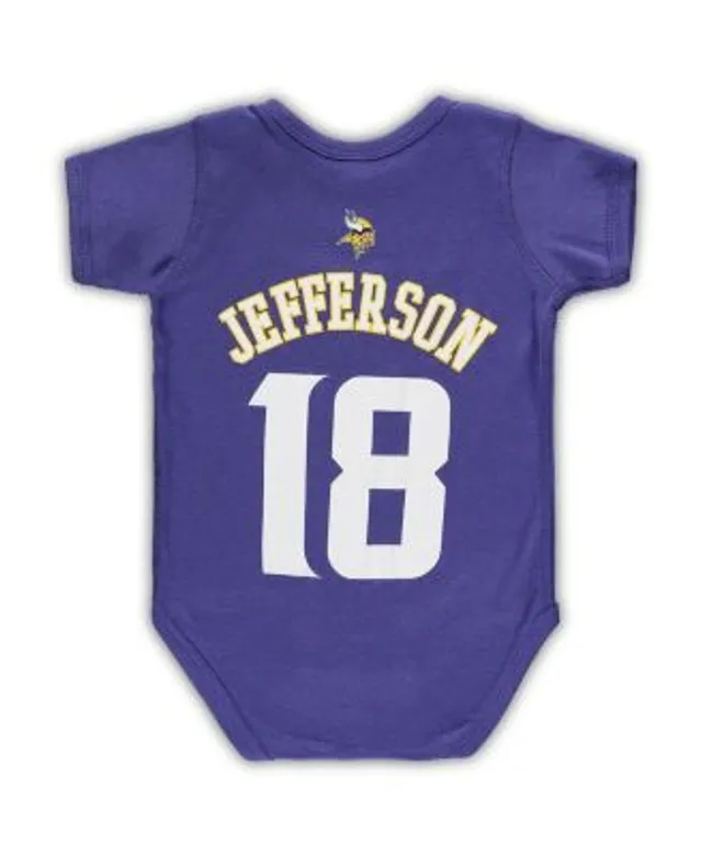 Youth Justin Jefferson Purple Minnesota Vikings Mainliner Name