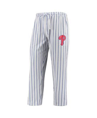 Men's Chicago White Sox Concepts Sport White/Navy Logo Vigor Pinstripe Pants