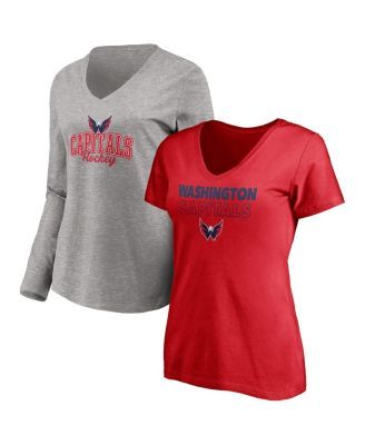 Women's Fanatics Branded Heathered Gray Arizona Diamondbacks Core Official Logo V-Neck T-Shirt Size: Medium