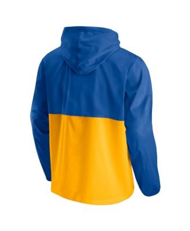 Starter Men's White St. Louis Blues Enforcer Half-Zip Windbreaker