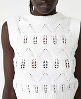 Women's Pointelle Texture Knit Vest