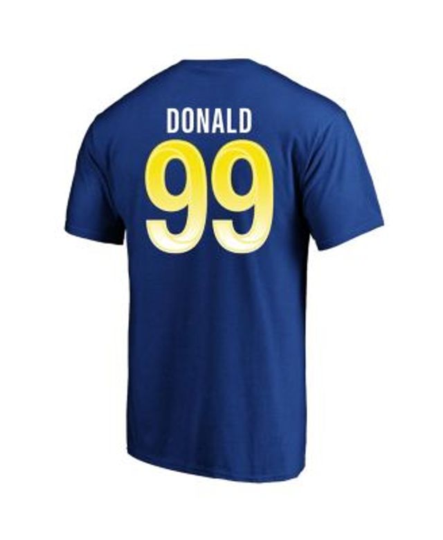 Lids Aaron Donald Los Angeles Rams Fanatics Branded Women's Super Bowl LVI  Bound Plus Name & Number V-Neck T-Shirt - Royal