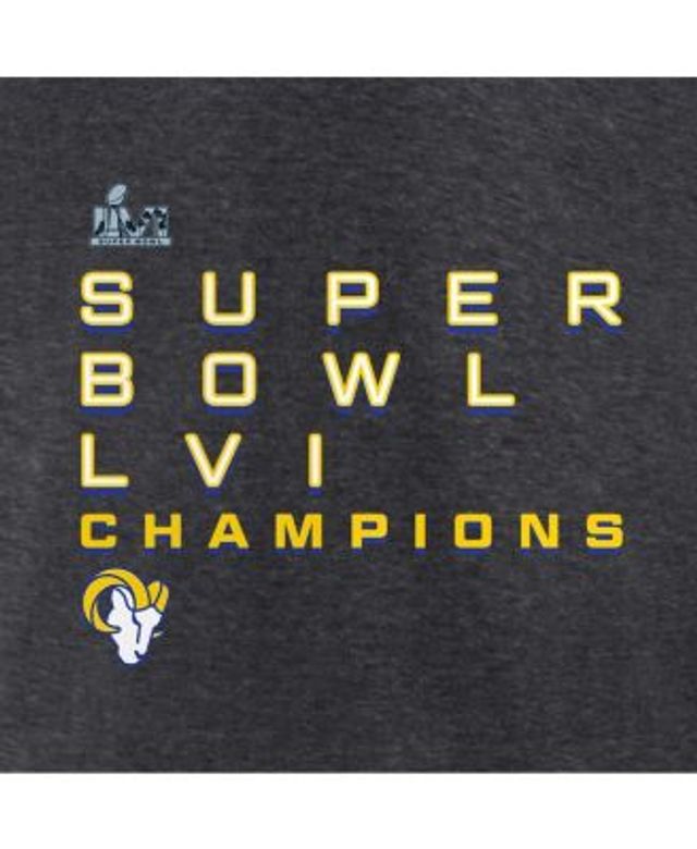 Lids Los Angeles Rams Nike 2021 NFC Champions Team Slogan Long Sleeve T- Shirt - Heathered Charcoal