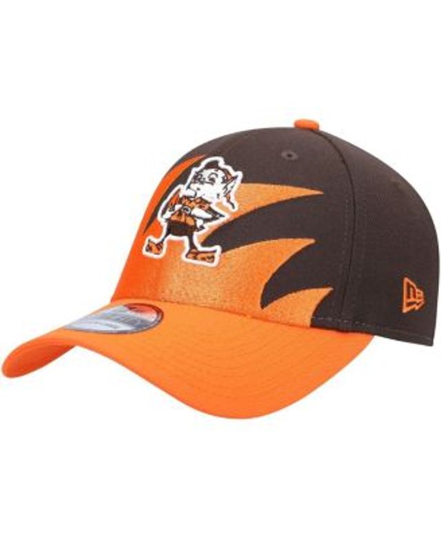 Cleveland Browns New Era Throwback Logo Iced II 39THIRTY Flex Hat