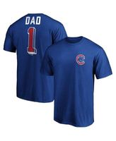 Men's Chicago Cubs Fanatics Branded Royal Number One Dad Team T-Shirt
