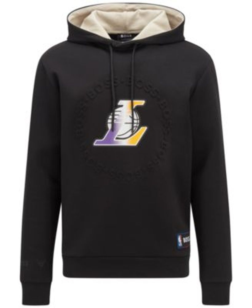 Lakers Pullover Hooded Sweatshirt w/Built in Mask - Roland's Men and Boys