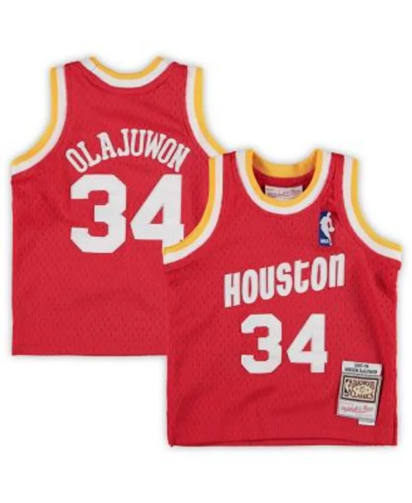 Mitchell & Ness Boys and Girls Infant Hakeem Olajuwon Red Houston Rockets  1993/94 Hardwood Classics Retired Player Jersey