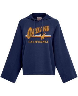 The Wild Collective Women's Tan Golden State Warriors 2022/23 City Edition  Cropped Pullover Hoodie