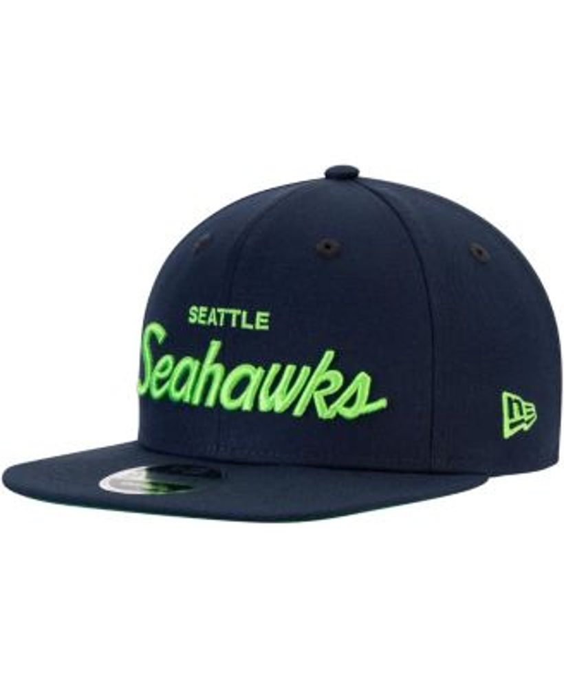 New Era Men's Navy Seattle Seahawks Griswold Original Fit 9Fifty Snapback  Hat