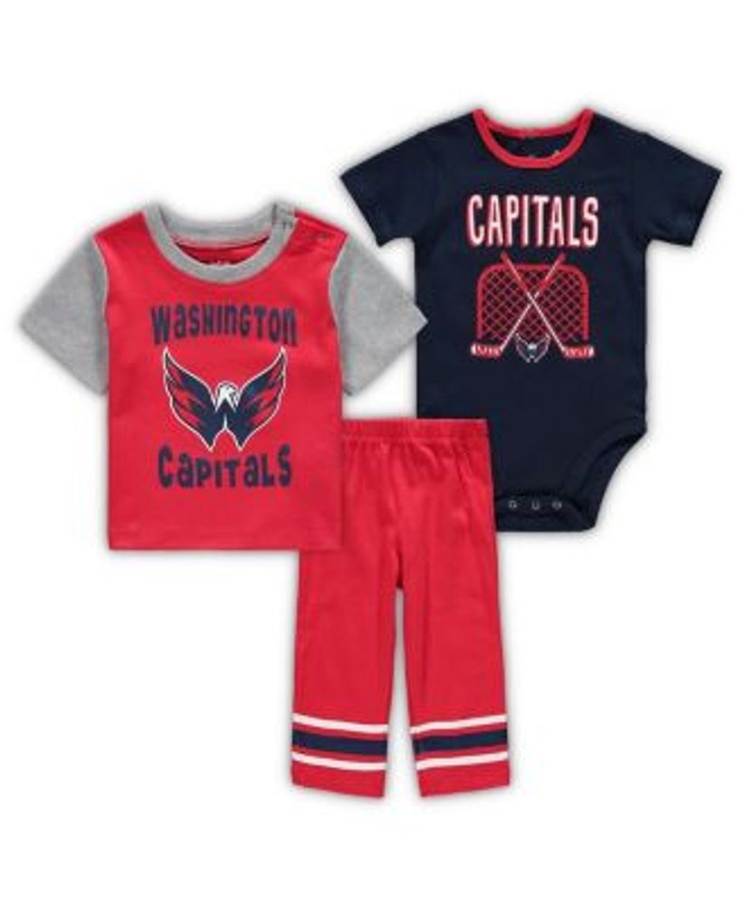 Outerstuff Infant Red/Navy New England Patriots Touchdown Raglan Long  Sleeve Bodysuit & Pants - Set