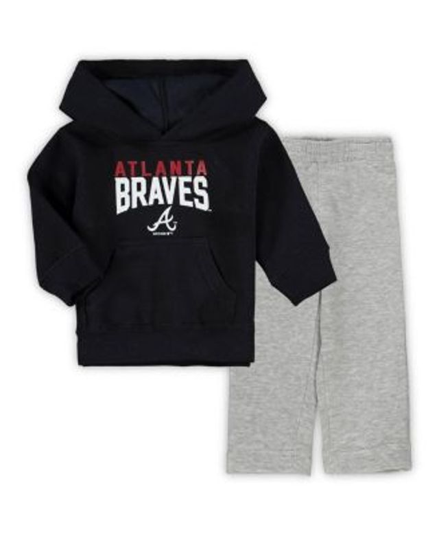 Outerstuff Infant Boys and Girls Red Heather Gray Atlanta Braves