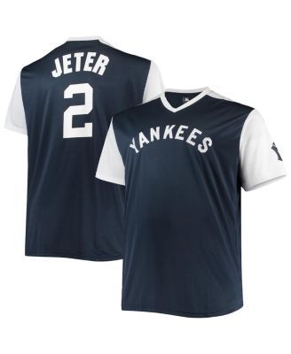 Men's Nike Derek Jeter White/Navy New York Yankees 2020 Hall of Fame Induction Replica Jersey