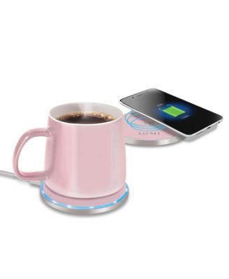 2-in-1 Smart Mug Warmer and Qi Wireless Charger Set, 2 Piece