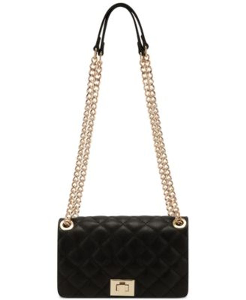 I.N.C. International Concepts Small Ajae Quilted Crossbody, Created for Macy's - Black