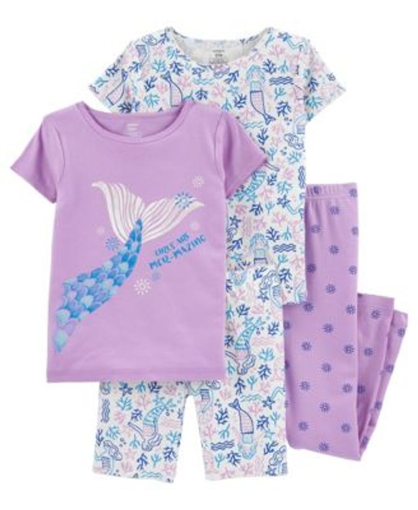 Little Girls Snug Fit T-shirt, Shorts and Pajama