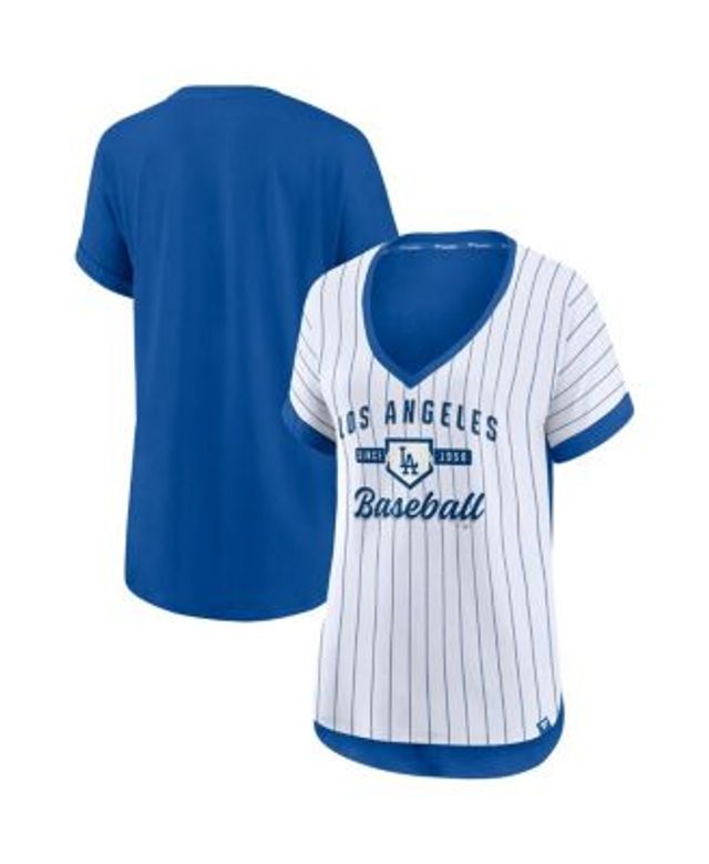 Fanatics Women's White and Royal Los Angeles Dodgers Iconic Noise