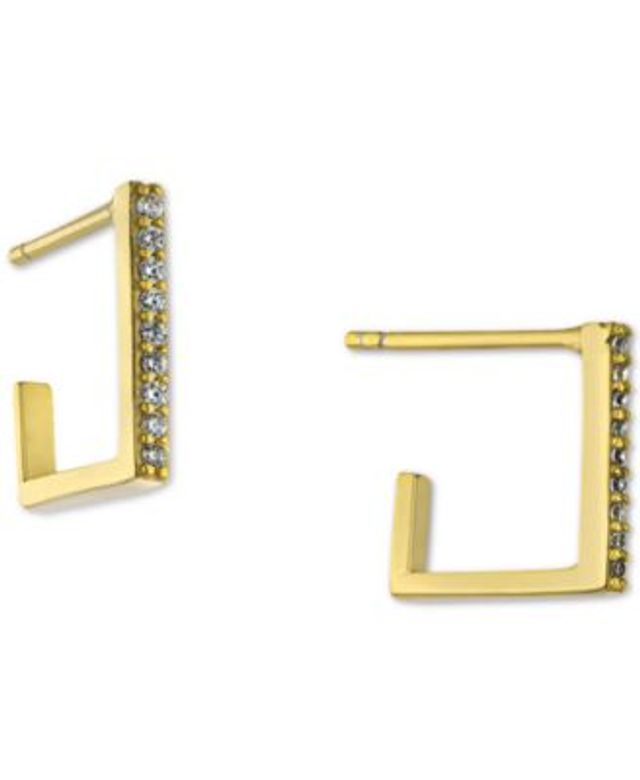 Giani Bernini 3-Pc. Set Cubic Zirconia Stud & Hoop Earrings in 18k  Gold-Plated Sterling Silver, Created for Macy's