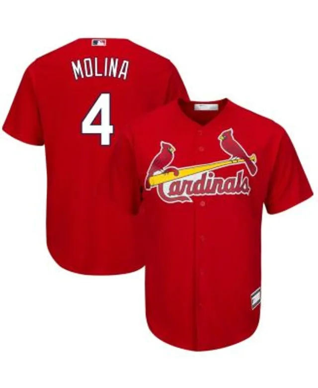 Profile Men's Yadier Molina Cream St. Louis Cardinals Big and Tall Replica  Player Jersey