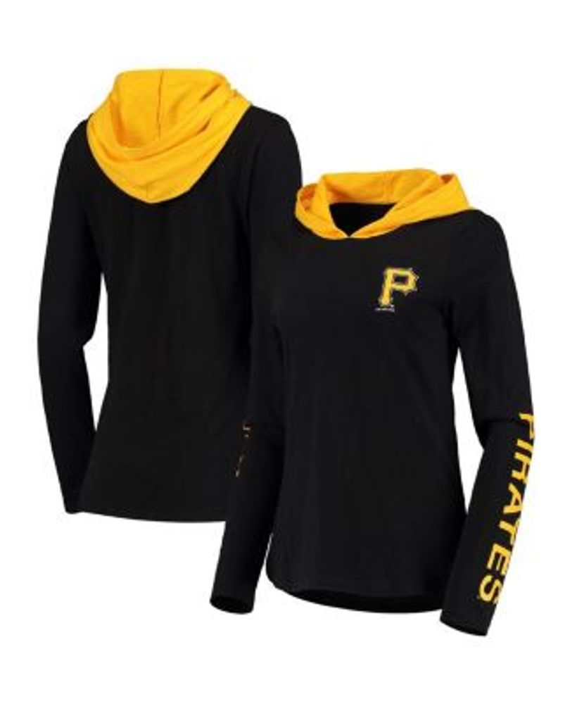 Pittsburgh Pirates Womens Black Script LS Tee