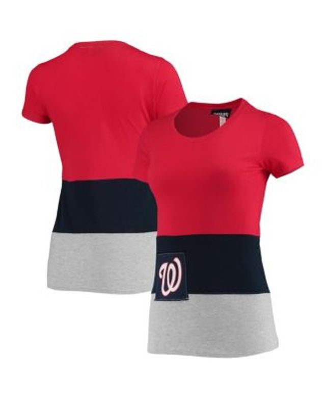 Women's Starter Red/White Washington Nationals Kick Start T-Shirt Size: Medium