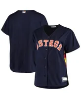 Houston Astros Women's Plus Size Sanitized Replica Team Jersey - Navy