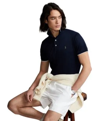 Men's Custom Slim Fit Birdseye Polo Shirt