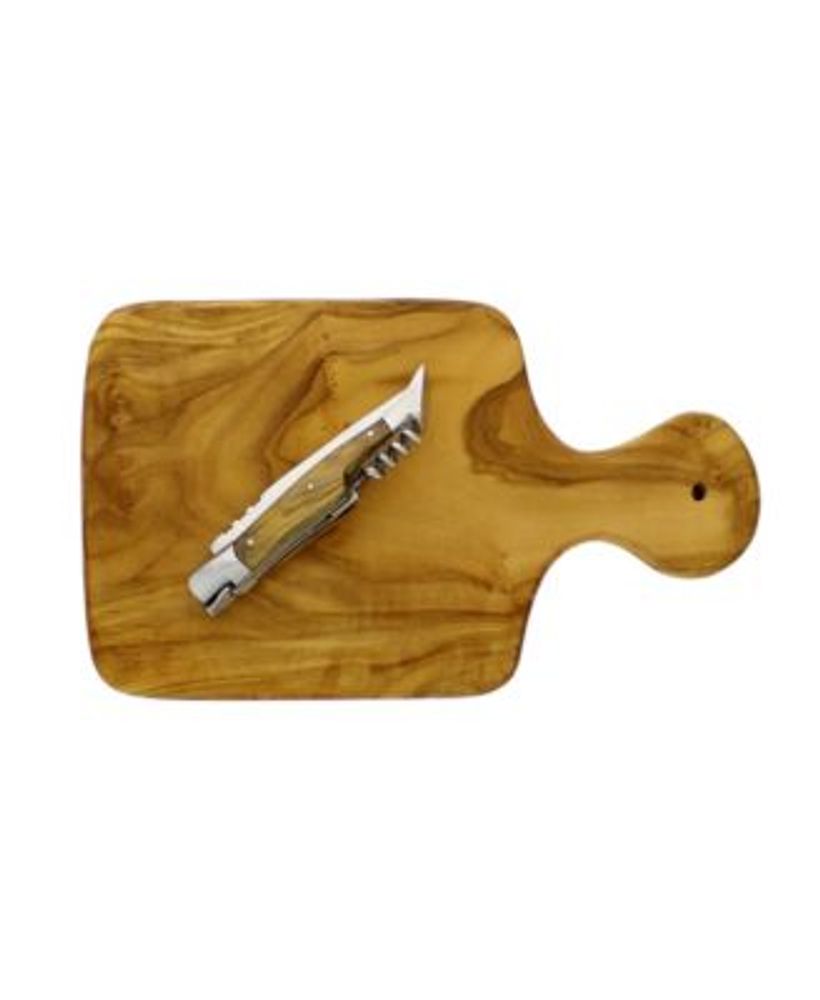 Cutting Board with Laguiole Pocket Knife, Set of 2